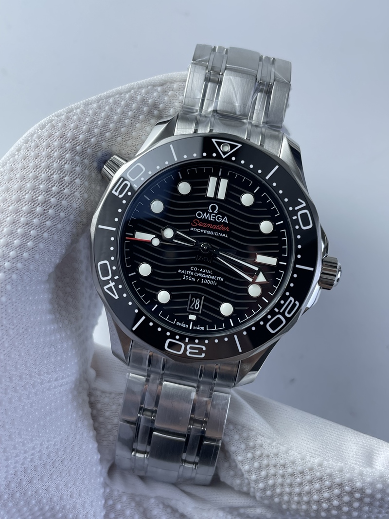 (준비완료/특급배송)NO.2300/VS공장 오메가 씨마스터 다이버 300 스틸 블랙다이얼