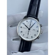 (준비완료/특급배송)NO.2534/ZF공장 V3 IWC IW3716 포루트기저 화이트다이얼 블루핸즈 가죽