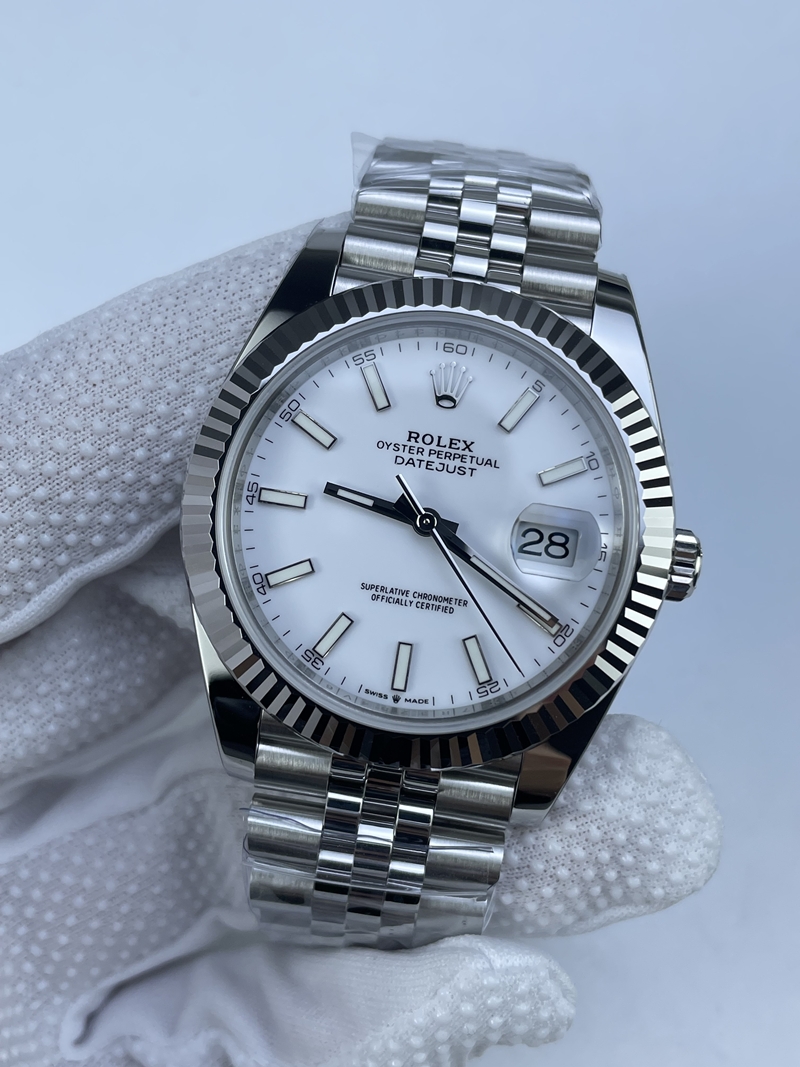 (준비완료/특급배송)NO.3177/롤렉스 데이저스트 41 화이트 바인덱스 126334 QP공장