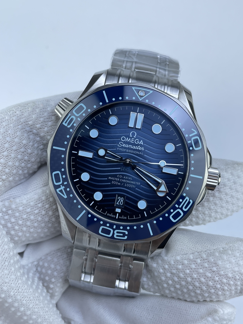 (준비완료/특급배송)NO.3217/VS공장 오메가 씨마스터 다이버 300M 스틸 블루다이얼 브레이슬릿V4 VS8800 (최신무브업버전)