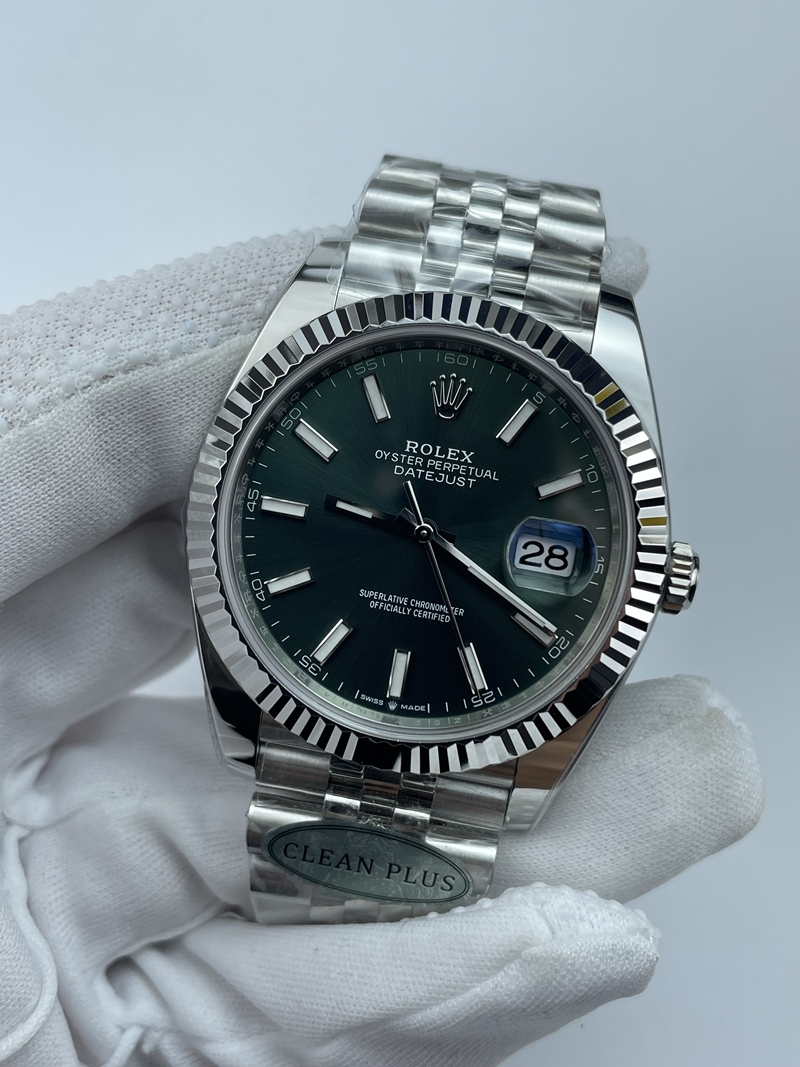 (준비완료/특급배송)NO.3434/CLEAN PLUS공장 롤렉스 데이저스트 41 스틸 민트그린 플루티드베젤 쥬빌레브레이슬릿